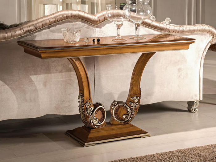 NOBLESSE - Rectangular solid wood console table _ Guerra Vanni